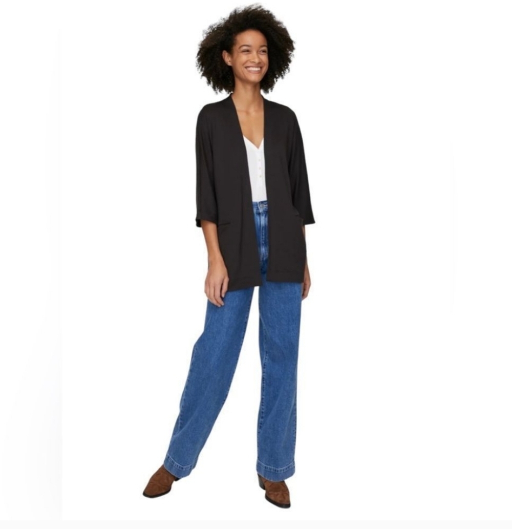 Wilfred Free Zlata Sweater Open-Front Cardigan with Pockets